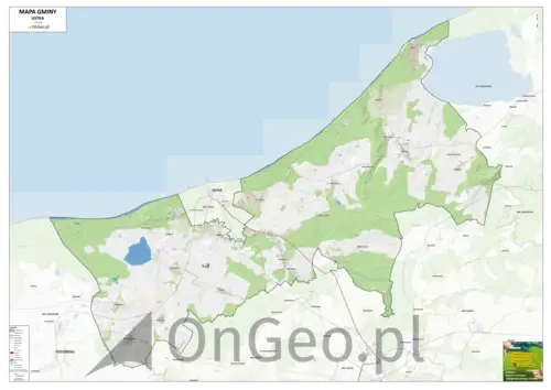 Mapa gminy Ustka